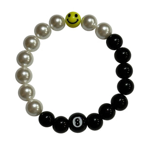 LA VIBEZ 2 Tone Pearl Bracelet