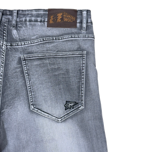 MIRRORED SIGNATURE Jeans (Light Gray)