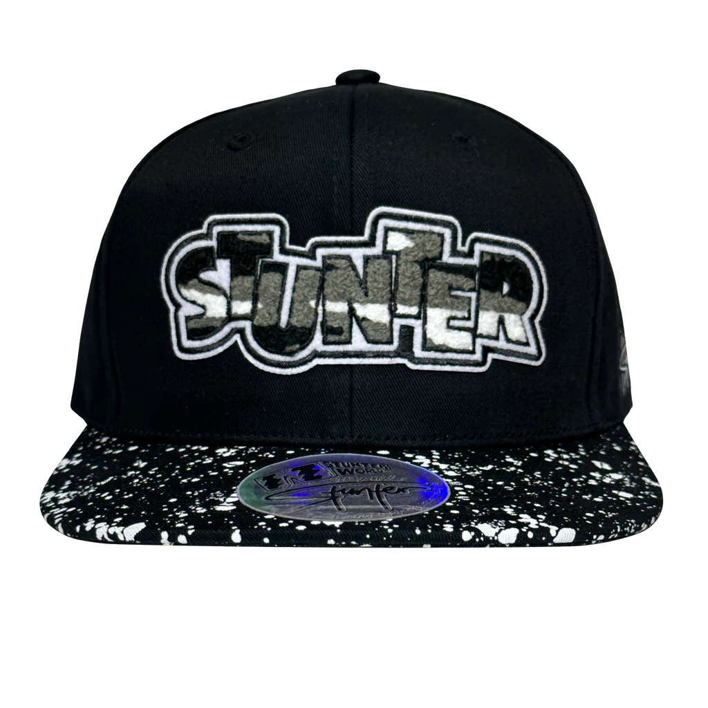 SUNDAY FUNDAY 6 Panel Snapback (Black Speckle)